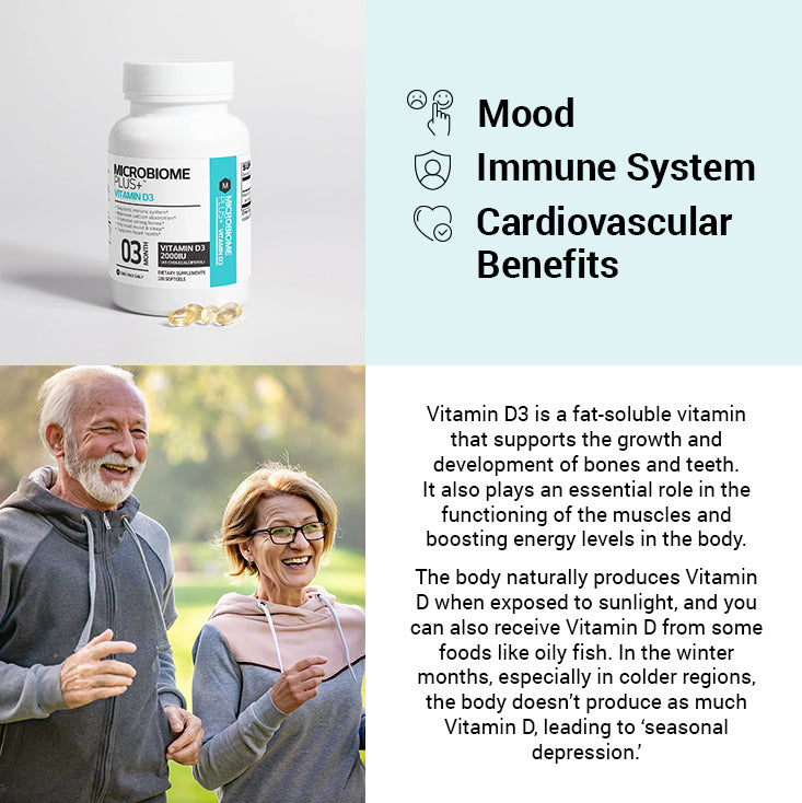 Vitamin D3 2,000 IU  | Microbiome Plus+