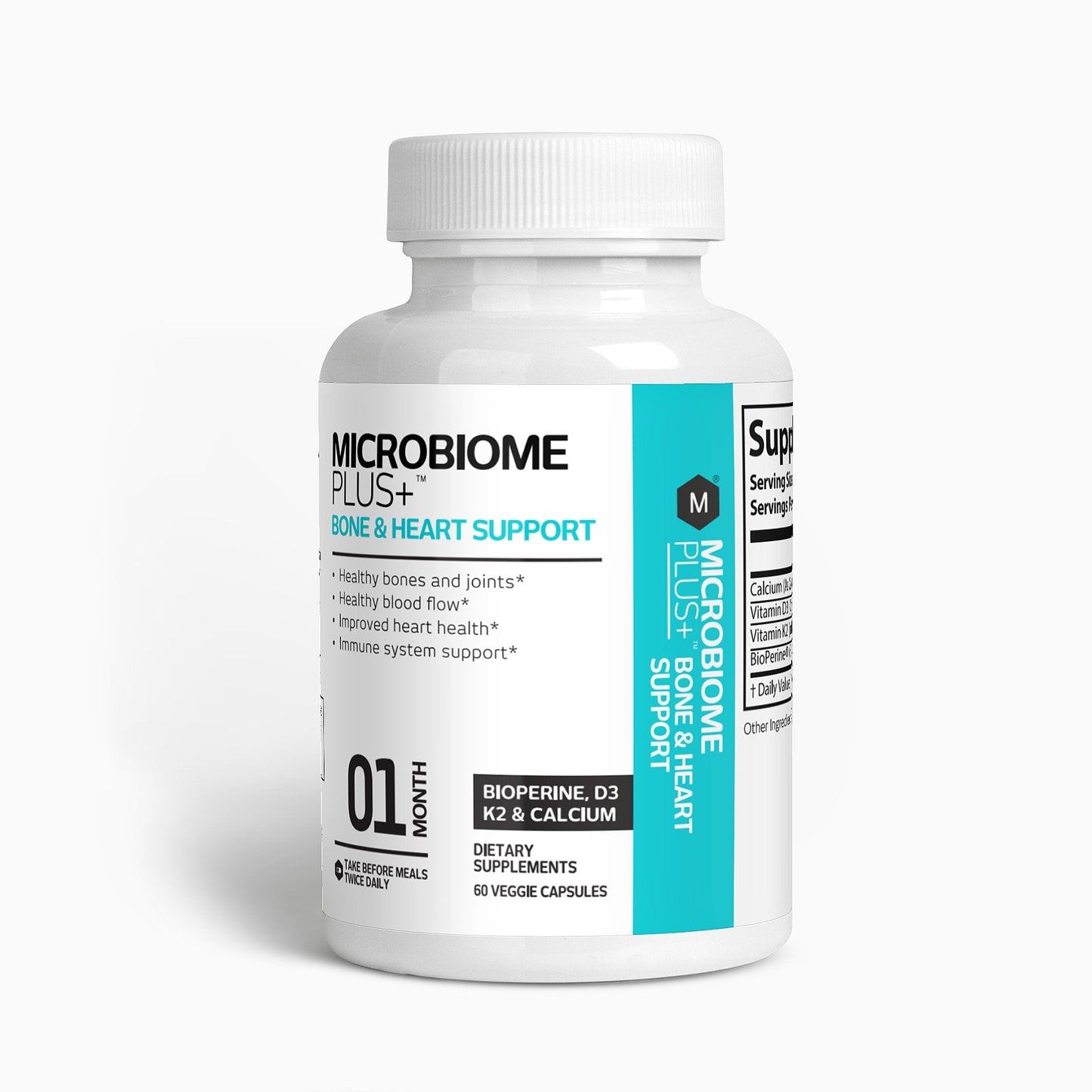 Super Heart Support Bundle | CoQ10 Probiotics Calcium D3 K2 & Enzyme Blend | Microbiome Plus+