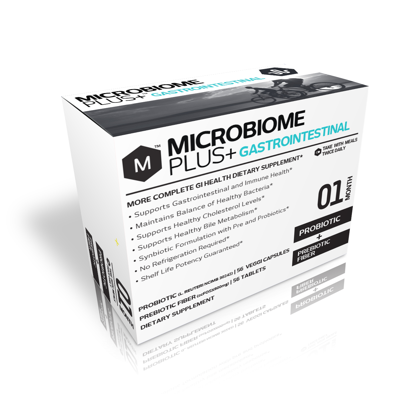 Microbiome Plus+ Probiotics for Cholesterol & Heart Health (1 Box)