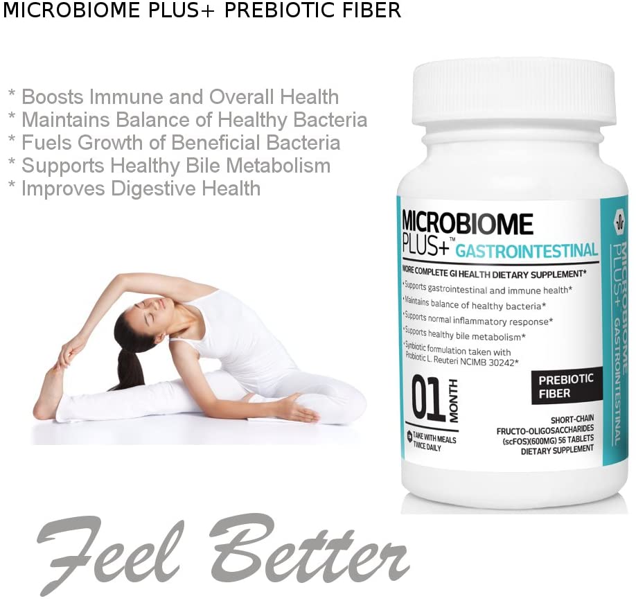 Microbiome Plus+ Prebiotic Fiber scFOS Supplement - Microbiome Plus+