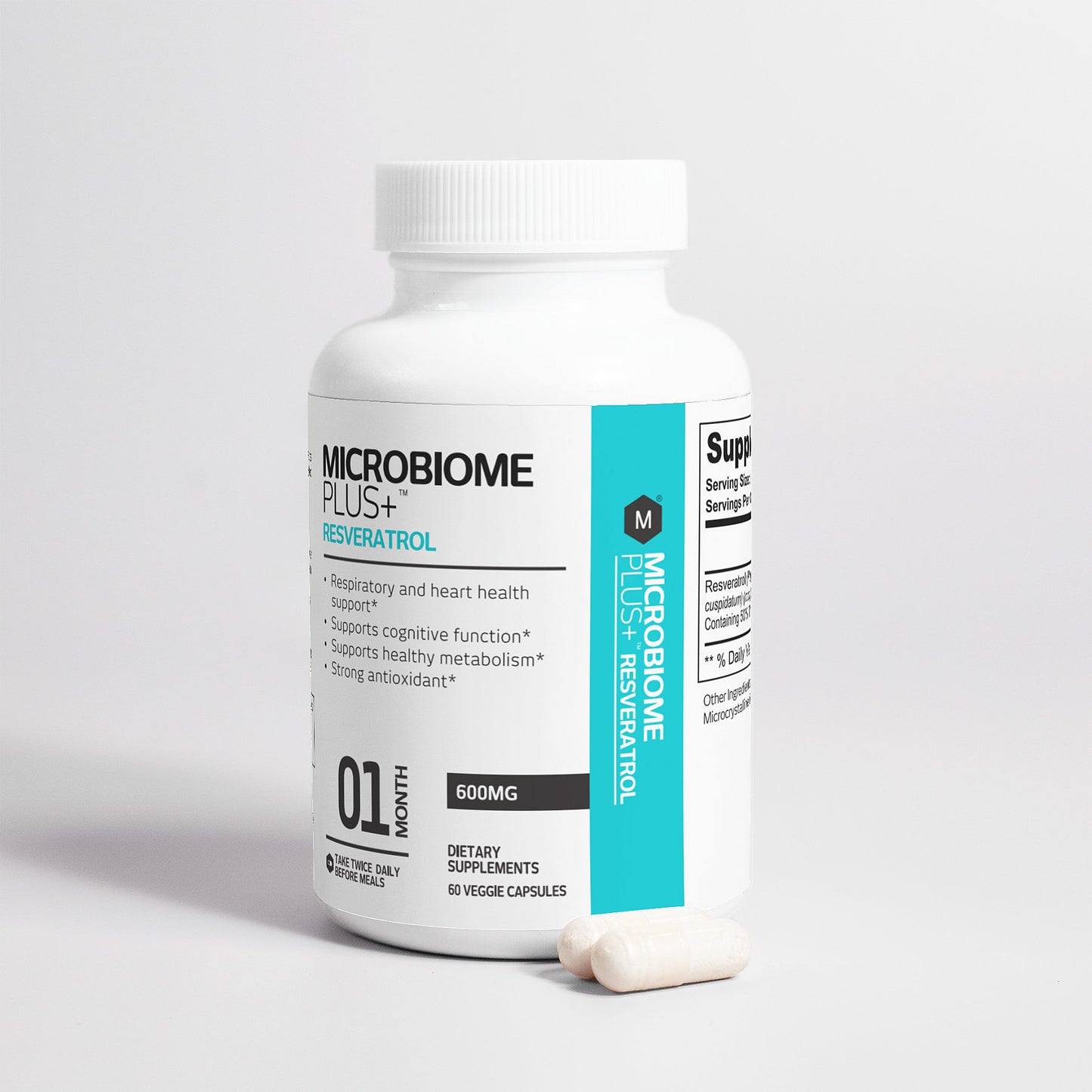 Resveratrol 600mg | Microbiome Plus+