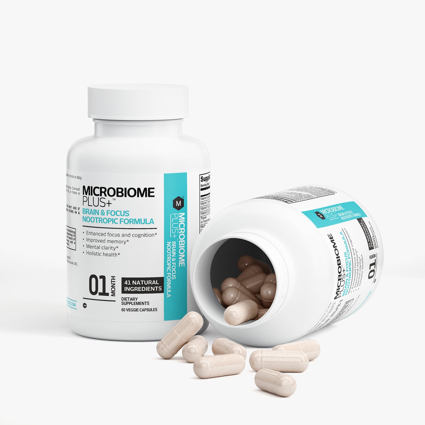 Brain & Focus Nootropic Formula | Microbiome Plus+