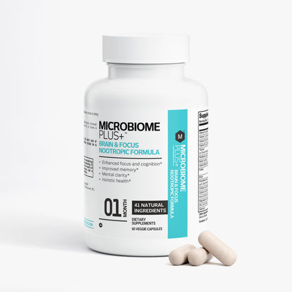 Brain & Focus Nootropic Formula | Microbiome Plus+