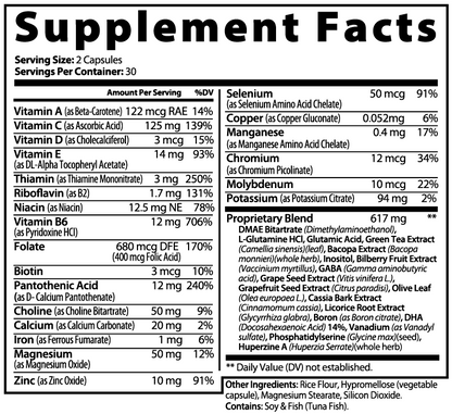 Brain & Focus Nootropic Formula | Microbiome Plus+