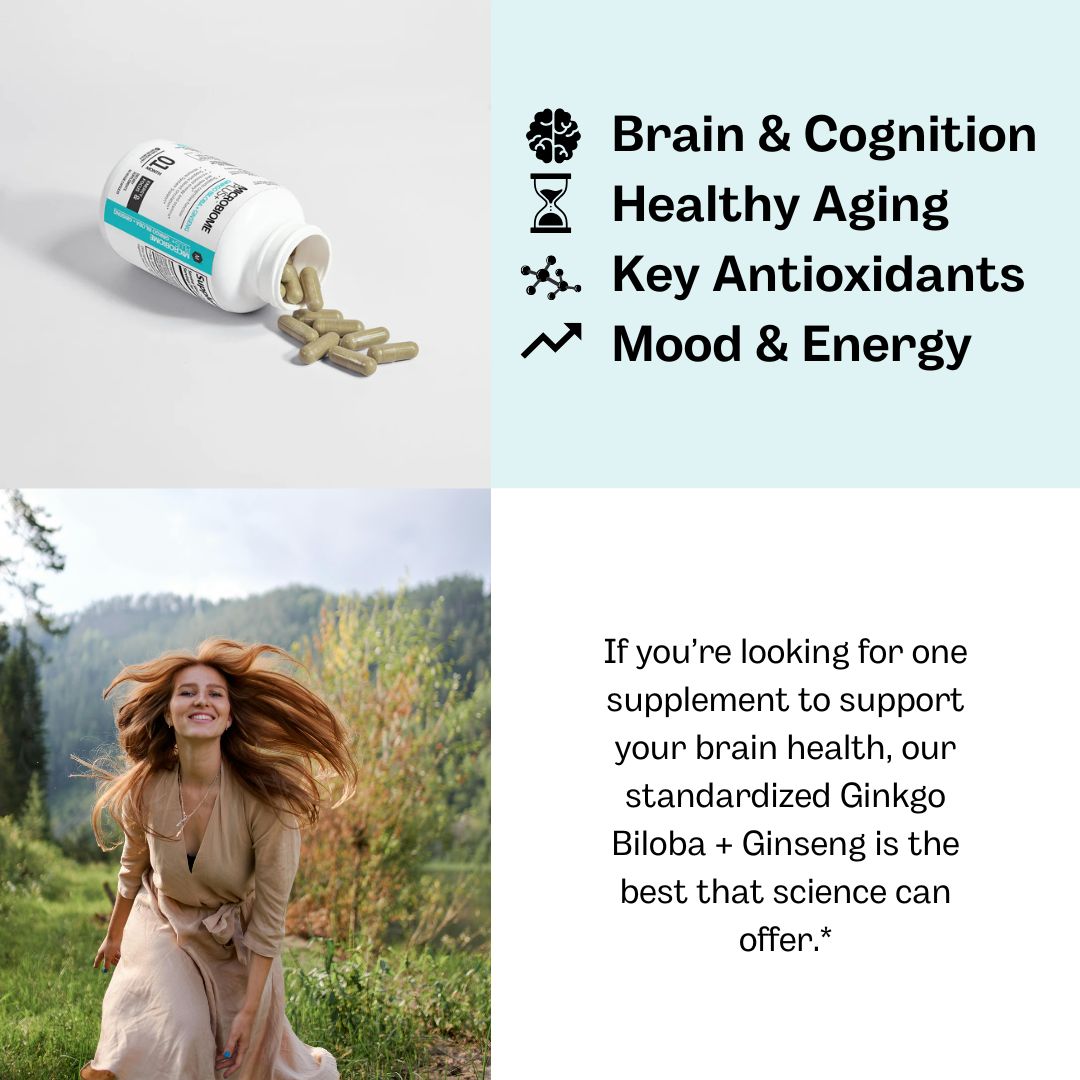 Ginkgo Biloba + Ginseng | Microbiome Plus+