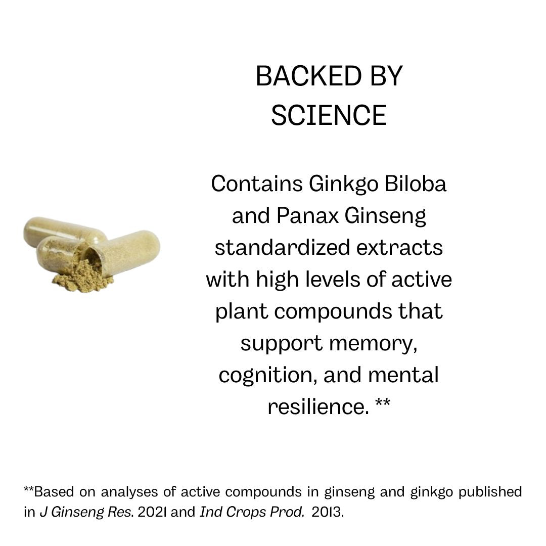 Ginkgo Biloba + Ginseng | Microbiome Plus+