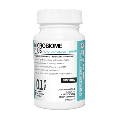 Microbiome Probiotics Bottle | Microbiome Plus+