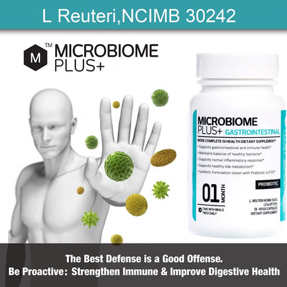 Microbiome Plus+ Probiotic Lactobacillus Reuteri NCIMB 30242 - Microbiome Plus+