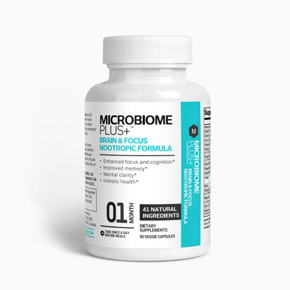 Brain & Focus Nootropic Formula | Microbiome Plus+