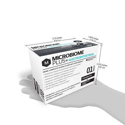 Microbiome Plus+ Gastrointestinal Combo Probioitic L. Reuteri NCIMB 30242 & Prebiotic scFOS Fiber - Microbiome Plus+