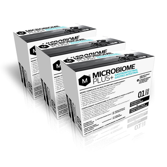 3-Pack Probiotic Prebiotic for Heart Health & Bloating | Microbiome Plus+ ca