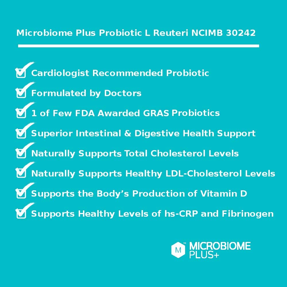 Microbiome Plus+ Prebiotic and Probiotic Combination, Best Probiotics for Bloating - Microbiome Plus+