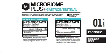 Microbiome Plus+ Prebiotic and Probiotic Combination, Best Probiotics for Bloating - Microbiome Plus+