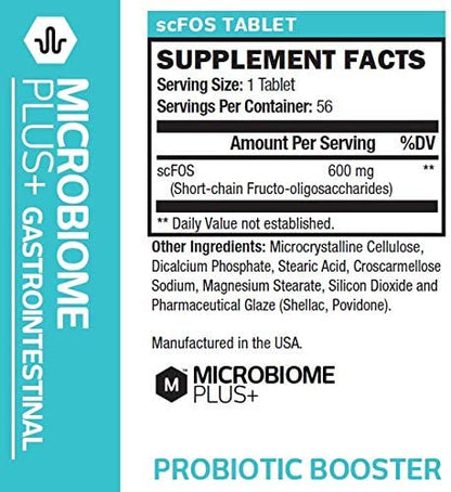 Microbiome Plus+ Prebiotic Fiber scFOS Supplement - Microbiome Plus+
