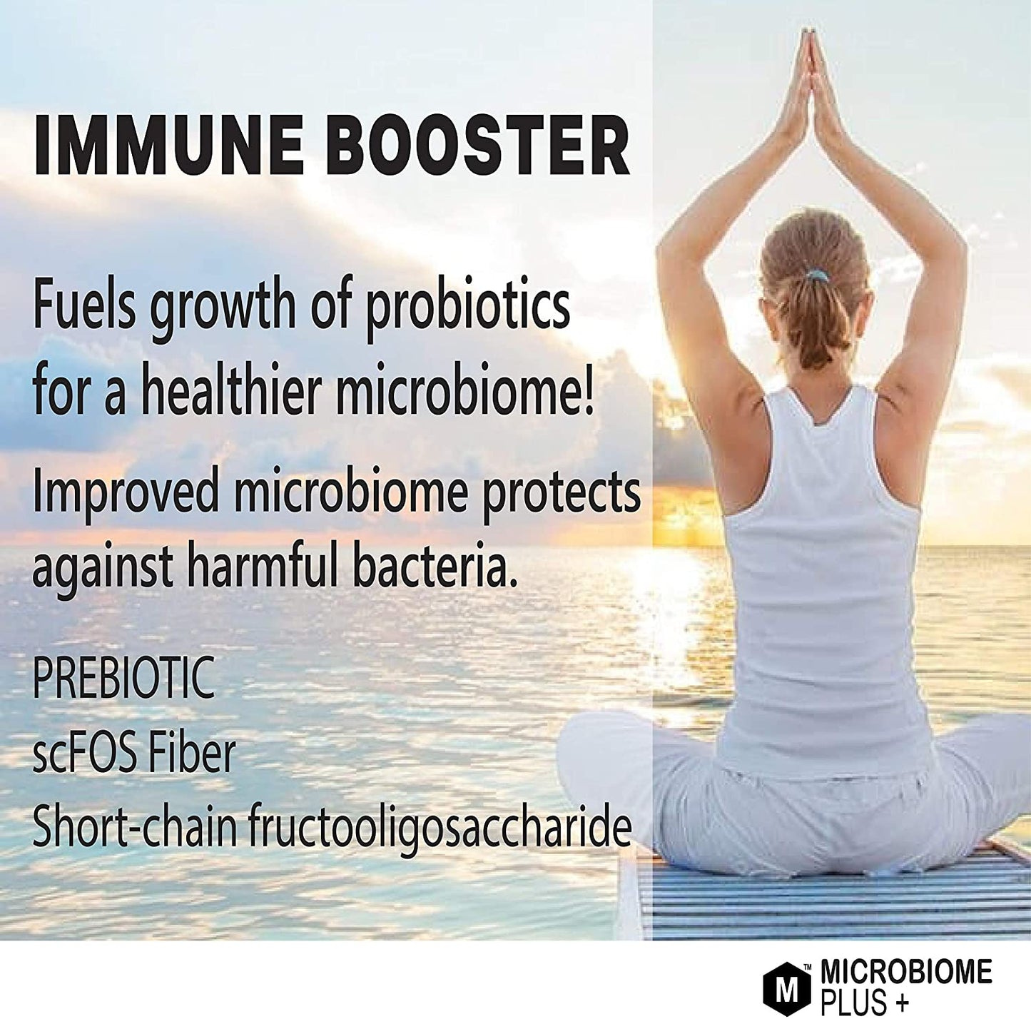 Microbiome Plus+ Prebiotic Fiber scFOS Supplement - Microbiome Plus+